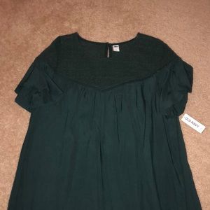OLD NAVY Dark Green Flowy Dress
